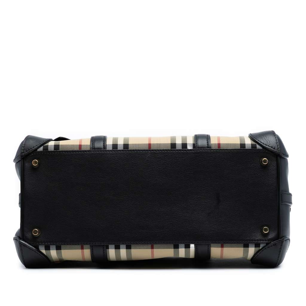 Burberry Medium Haymarket Check Canvas Alchester Bowling Bag - 3