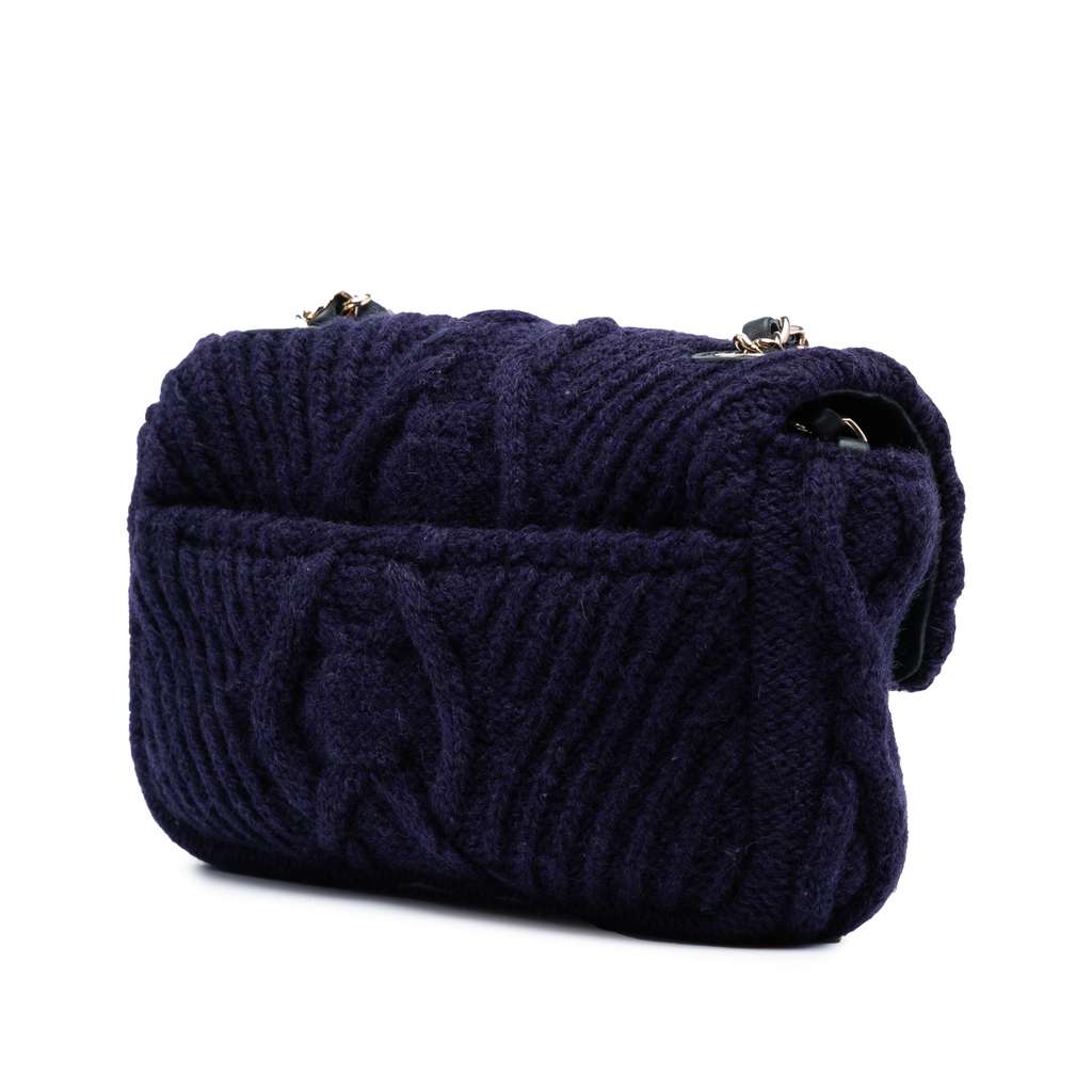 Chanel Small Paris Hamburg Cable Knit Flap - 2