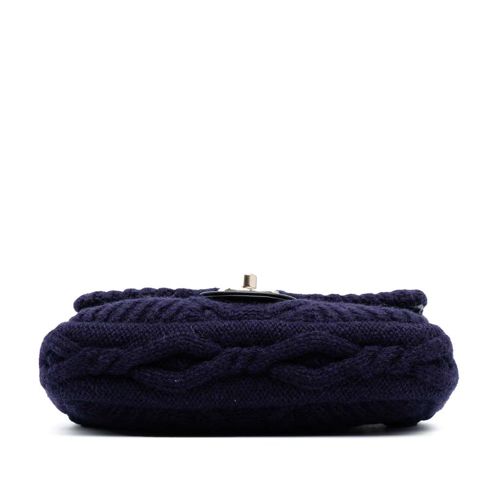 Chanel Small Paris Hamburg Cable Knit Flap - 3