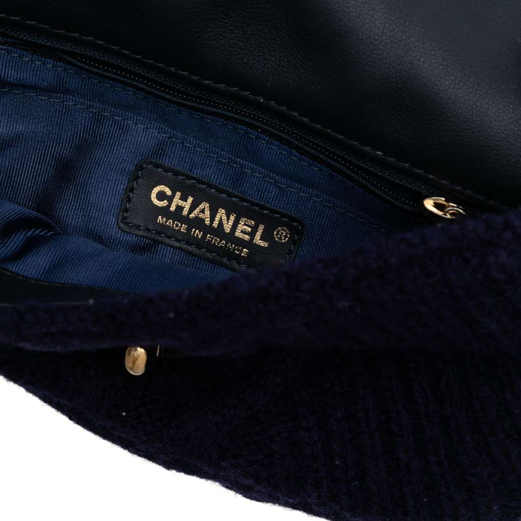 Chanel Small Paris Hamburg Cable Knit Flap - 5
