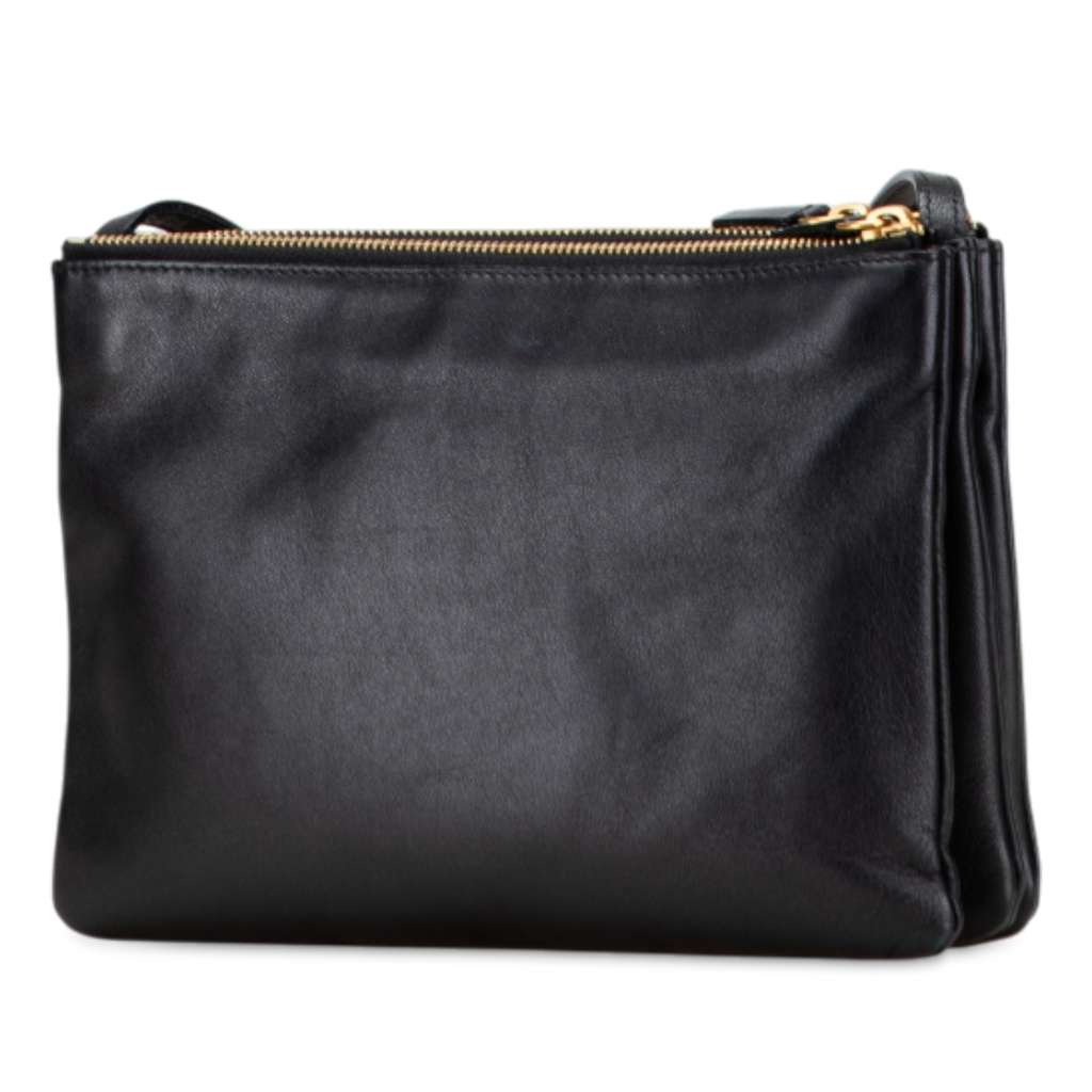 Celine Large Lambskin Trio Crossbody - Back view