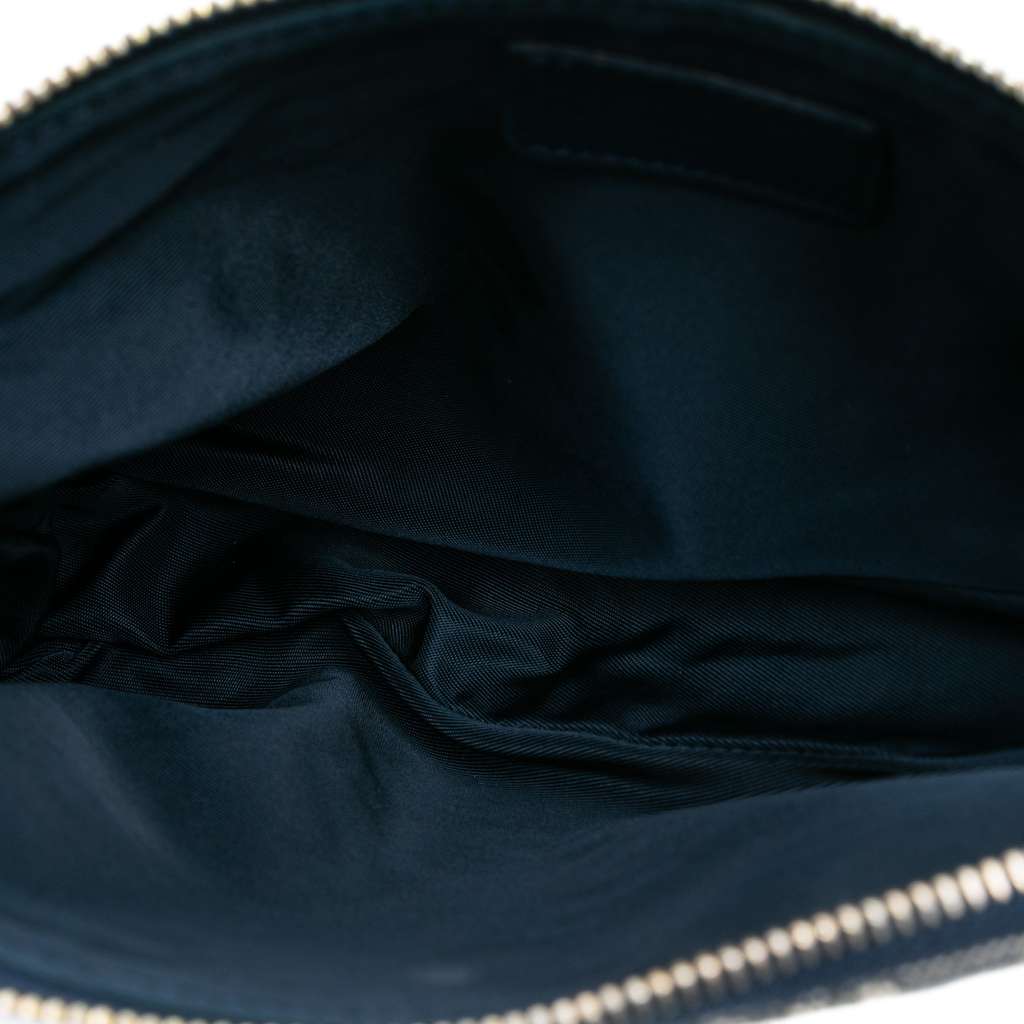 Dior Mini Diorissimo Canvas Saddle Pochette - 4