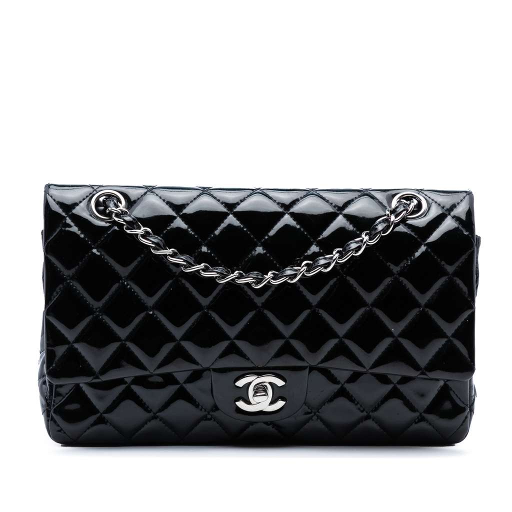 Chanel Medium Classic Patent Double Flap