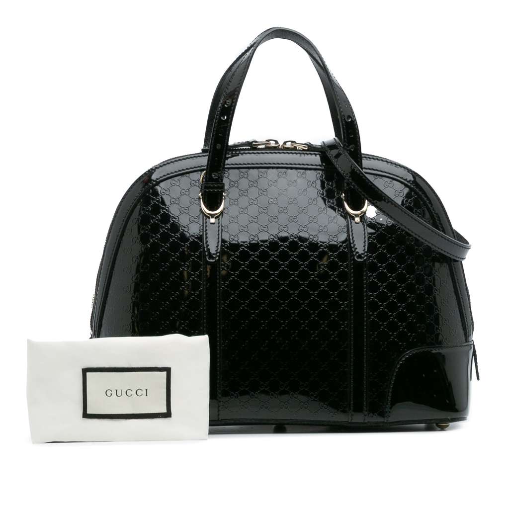 Gucci Small Microguccissima Patent Nice Satchel - Image 14