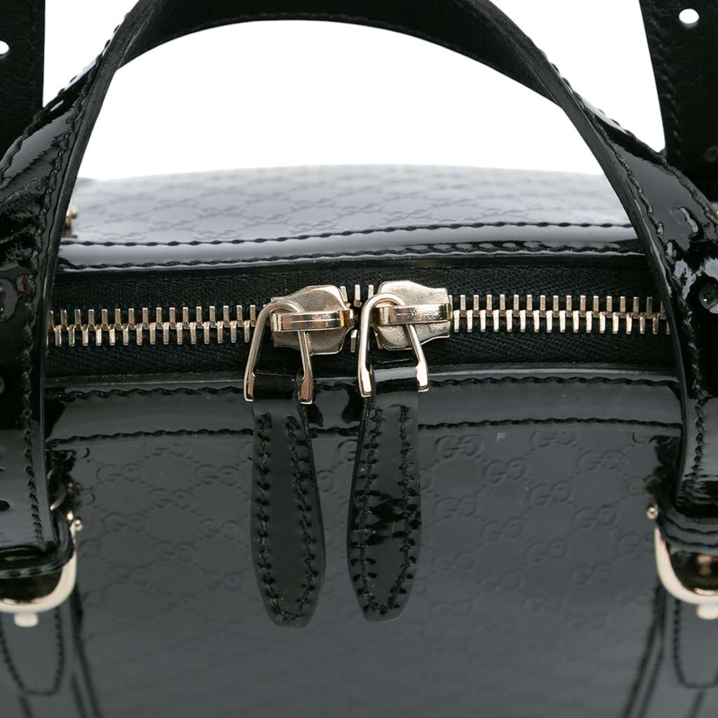 Gucci Small Microguccissima Patent Nice Satchel - Detail 2