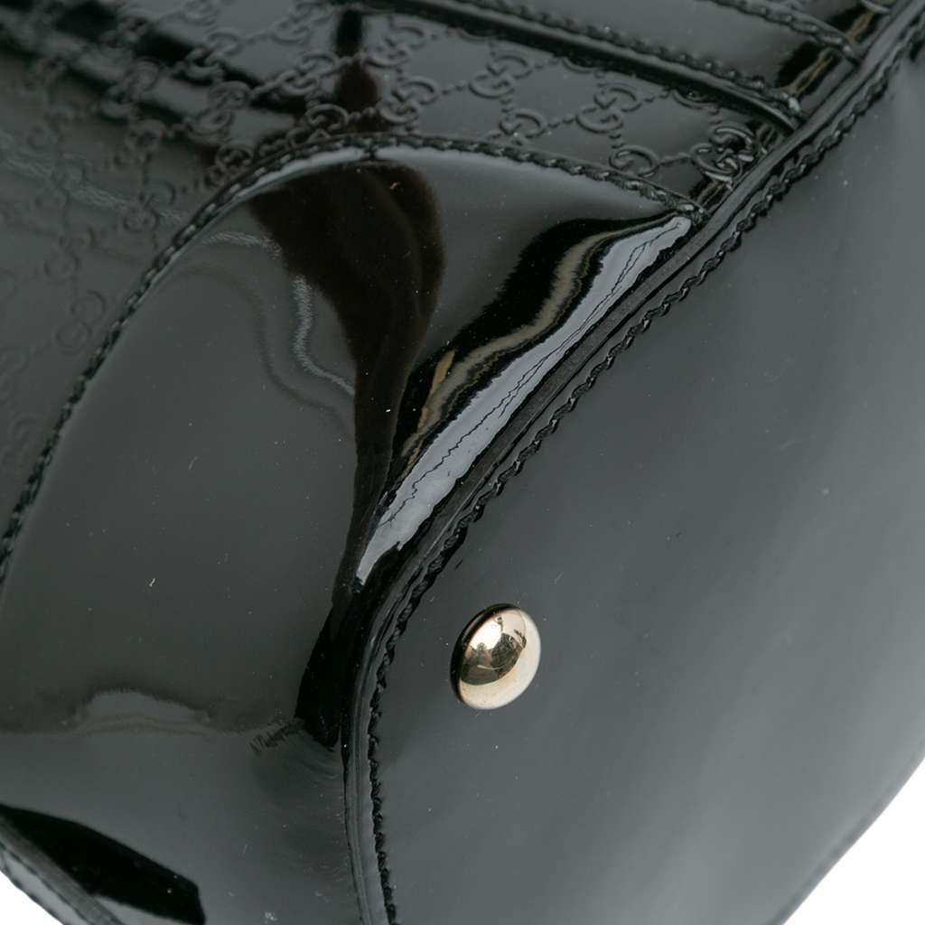 Gucci Small Microguccissima Patent Nice Satchel - Image 10