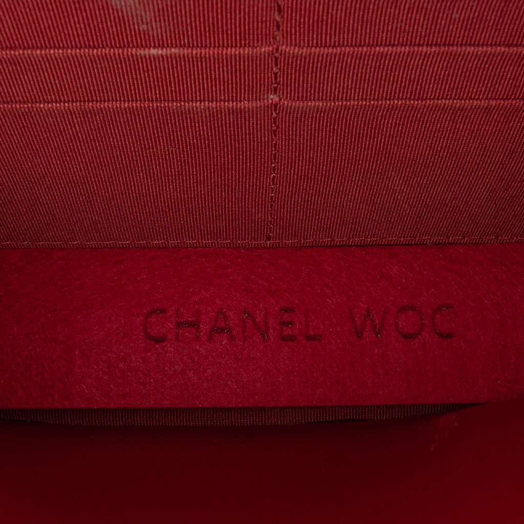 Chanel CC Quilted Tweed Wallet On Chain - 4