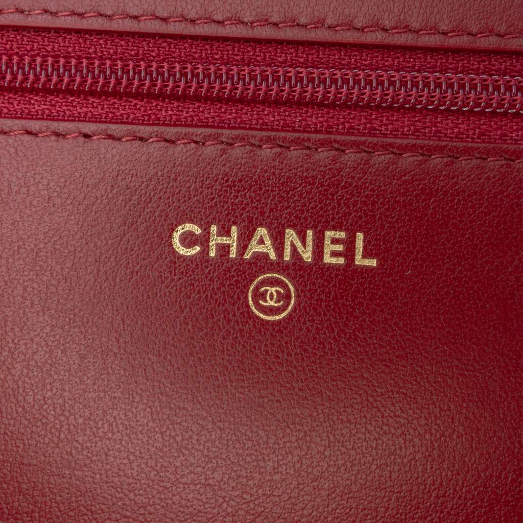 Chanel CC Quilted Tweed Wallet On Chain - 5