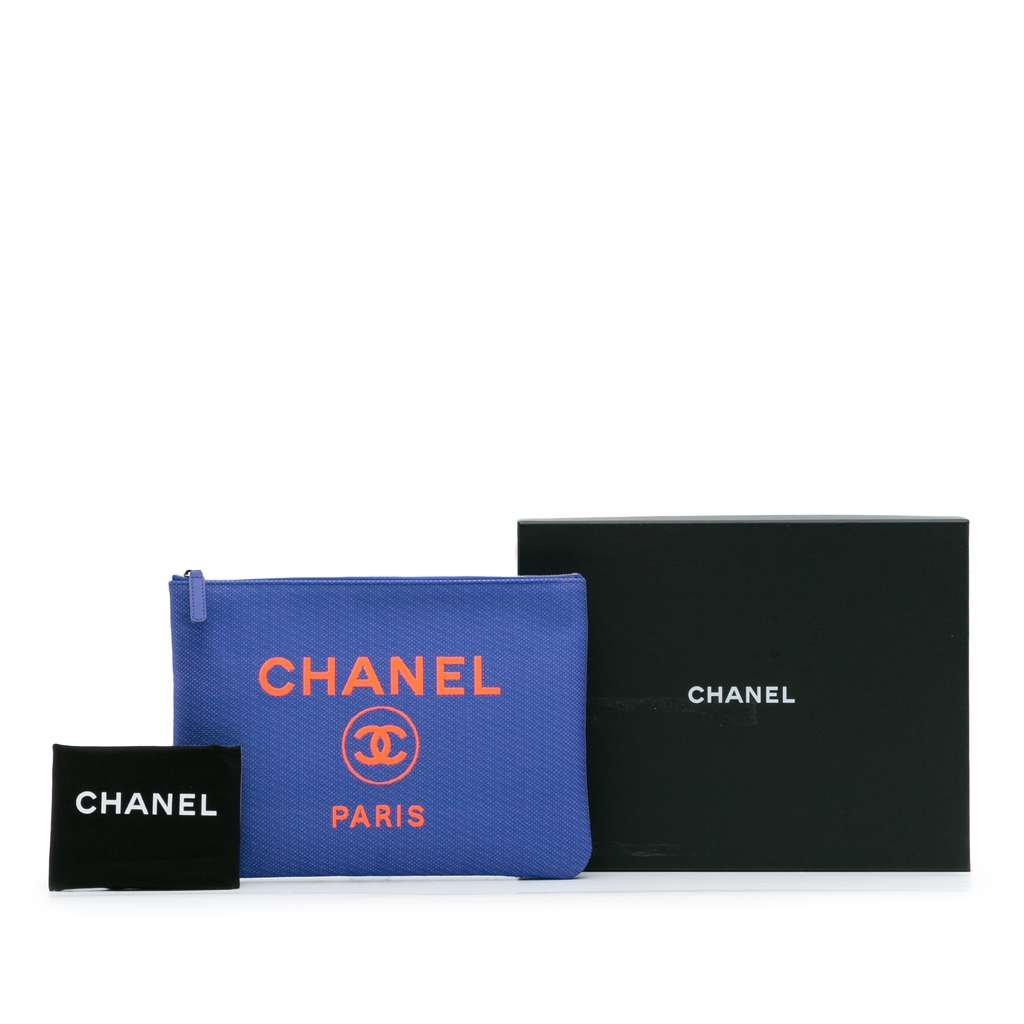 Chanel Medium Tweed Deauville O Case Clutch - Image 13