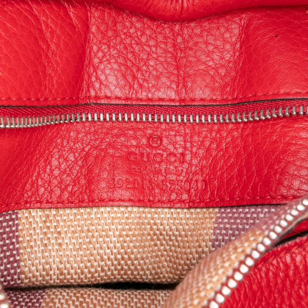 Gucci Medium Leather Bamboo Daily Satchel - Side view