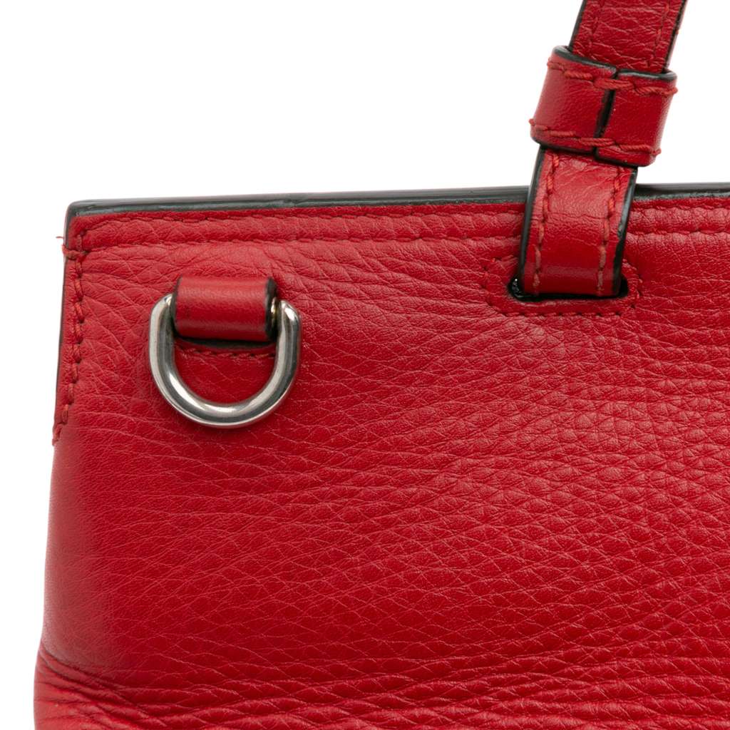 Gucci Medium Leather Bamboo Daily Satchel - Image 11