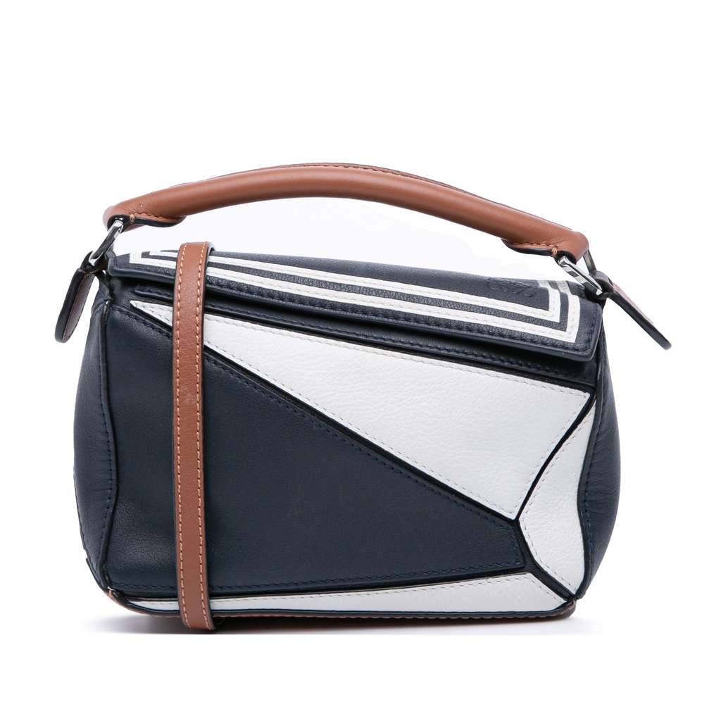 Loewe Mini Tricolor Calfskin Sailor Puzzle Satchel