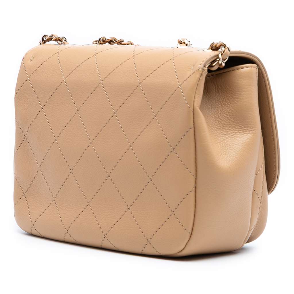 Chanel Small Stitched Calfskin Covered CC Flap - 2