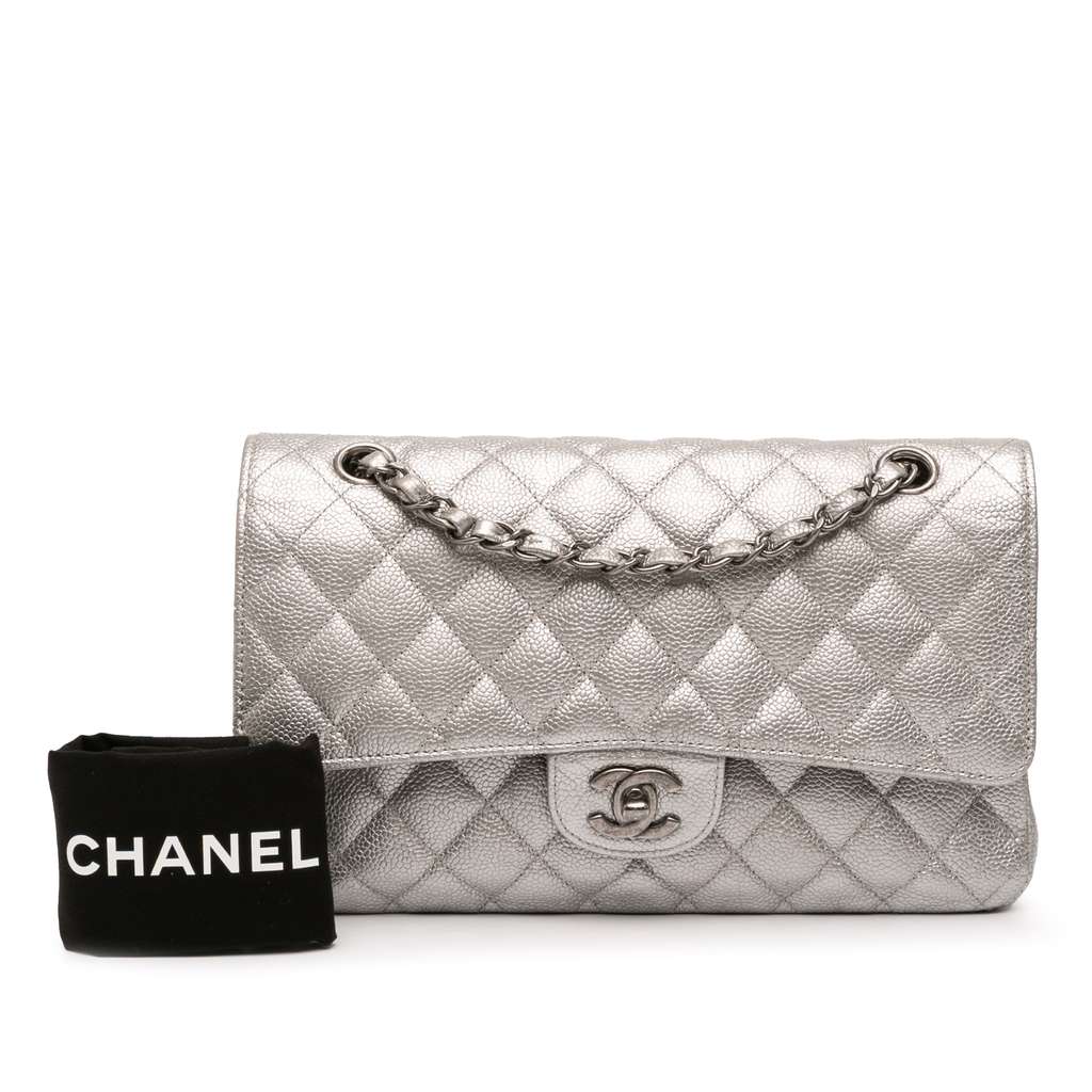 Chanel Medium Classic Iridescent Caviar Double Flap - Image 14