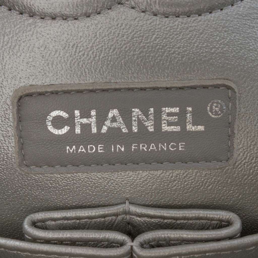 Chanel Medium Classic Iridescent Caviar Double Flap - Side view