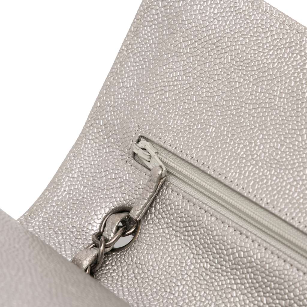 Chanel Medium Classic Iridescent Caviar Double Flap - Image 10