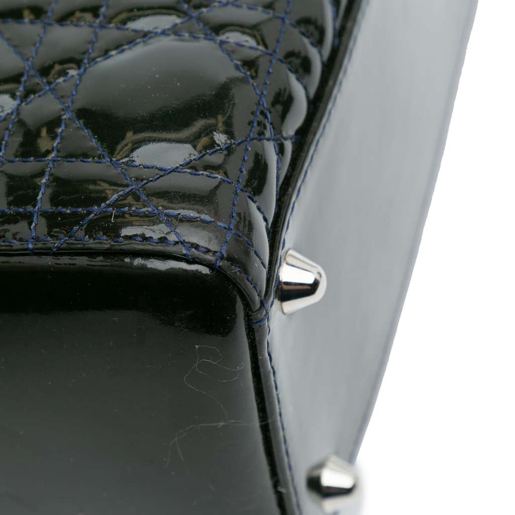 Dior Large Patent Cannage Lady Dior - Image 11