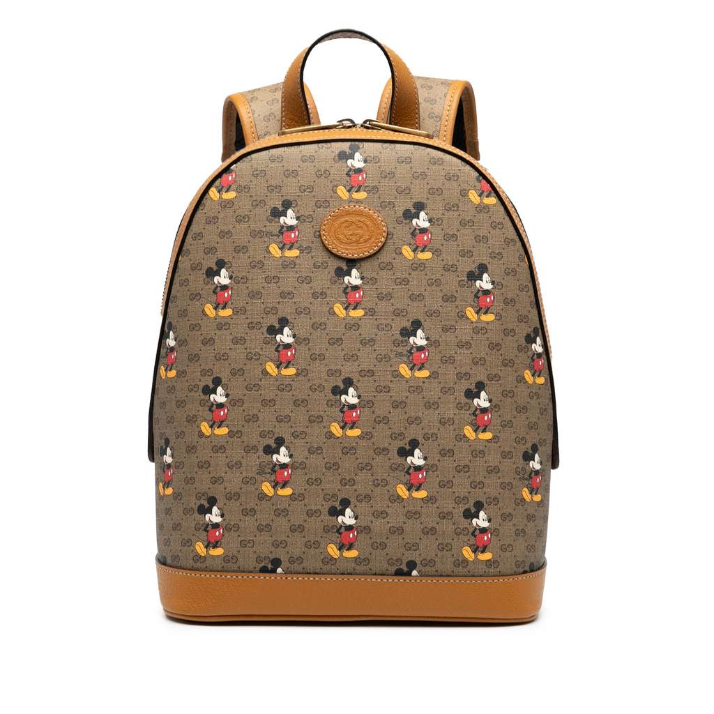 Gucci Disney Small Micro GG Supreme Mickey Mouse Dome Backpack