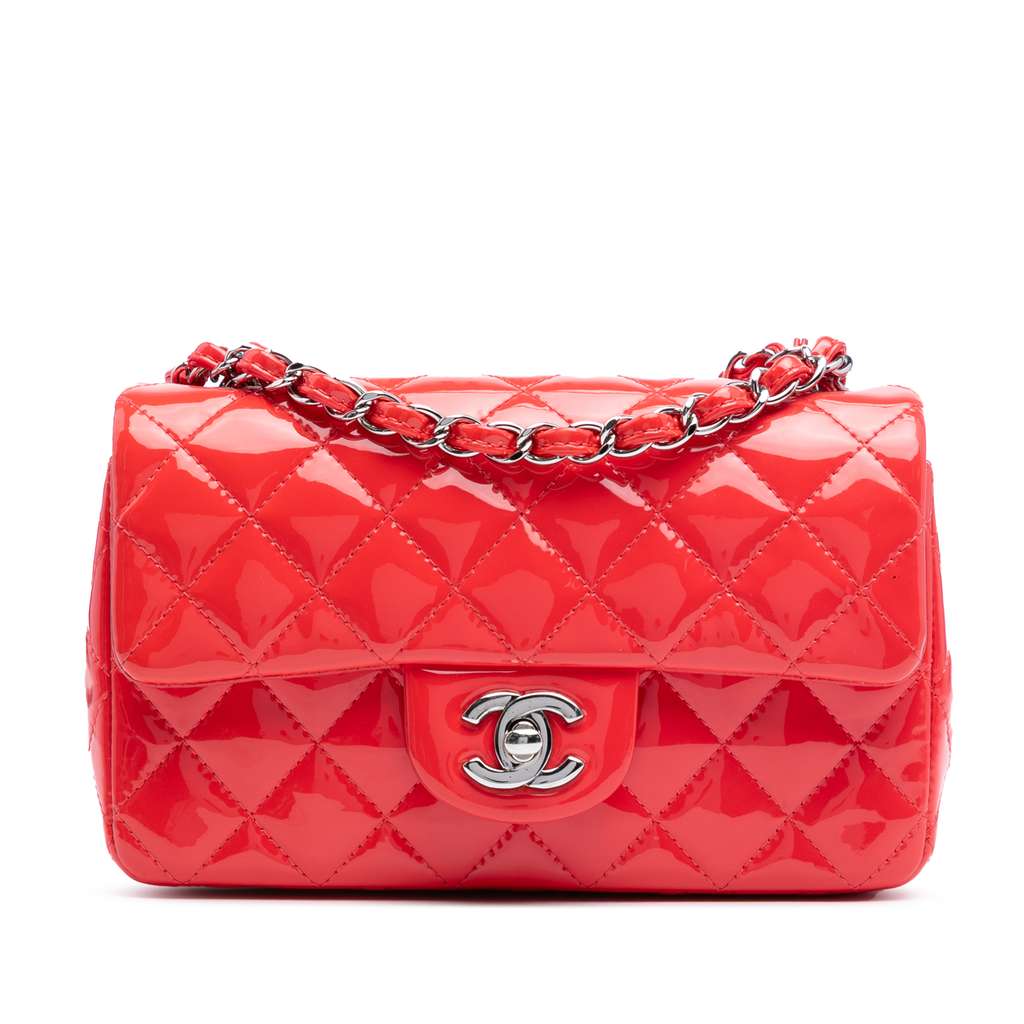 Chanel Mini Rectangular Classic Patent Single Flap