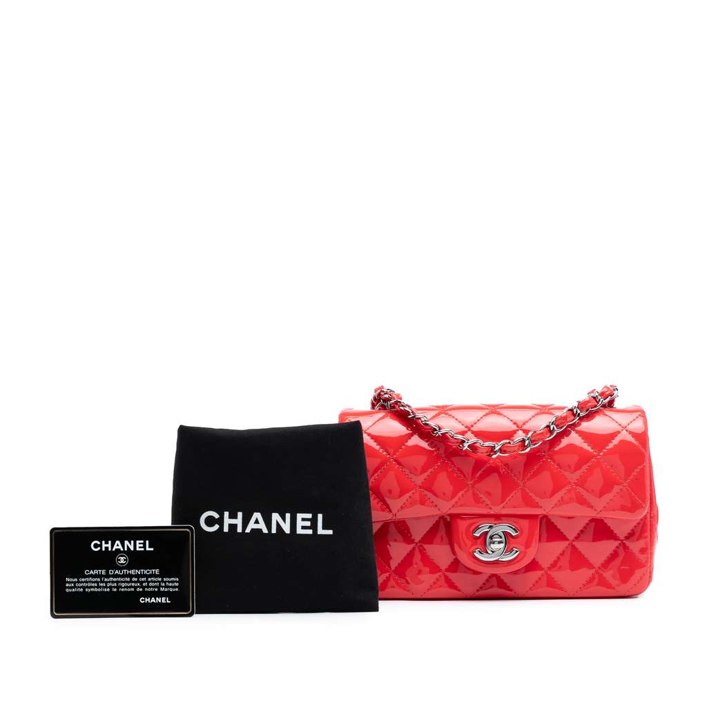 Chanel Mini Rectangular Classic Patent Single Flap - Image 10
