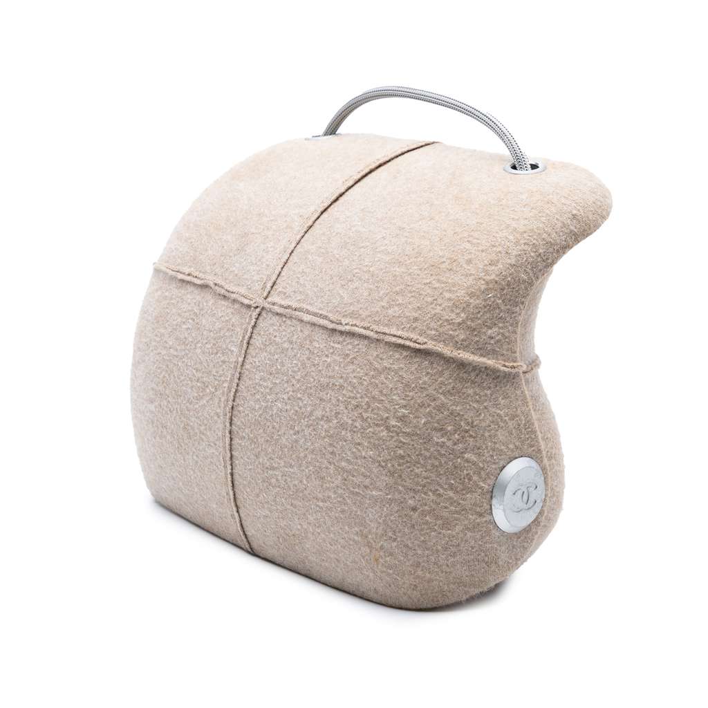 Chanel Felt Millennium Hard Case Crossbody - Back view