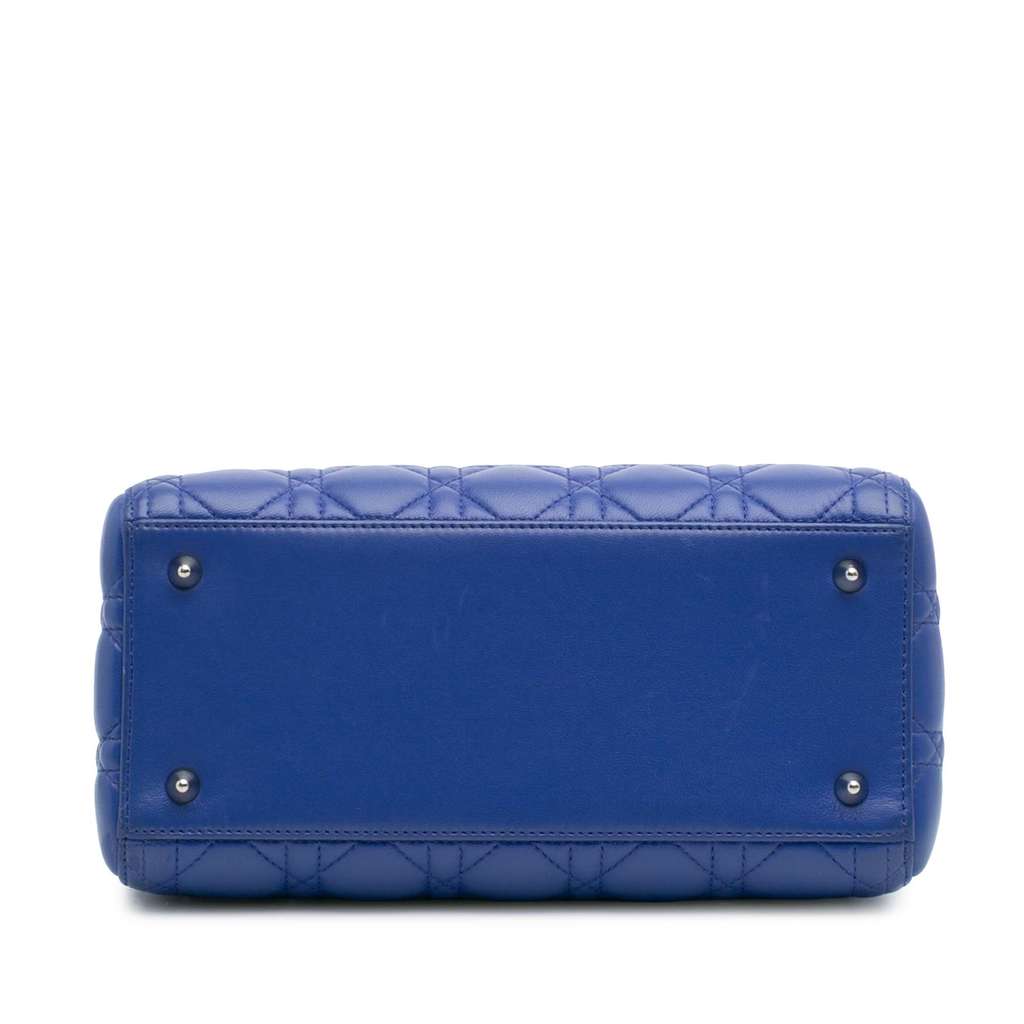 Dior Medium Lambskin Cannage Lady Dior - Image 6