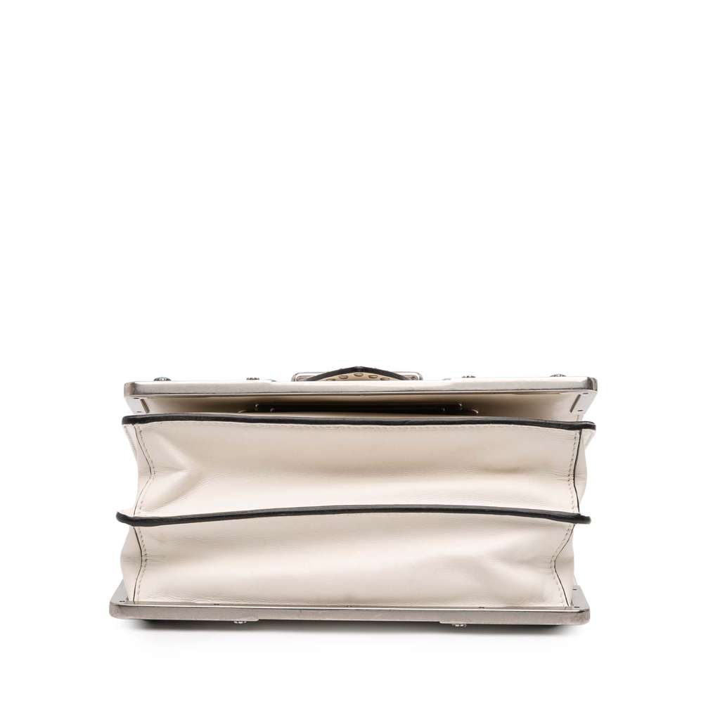 Prada City Calf Studded Folk Cahier Crossbody - Image 6