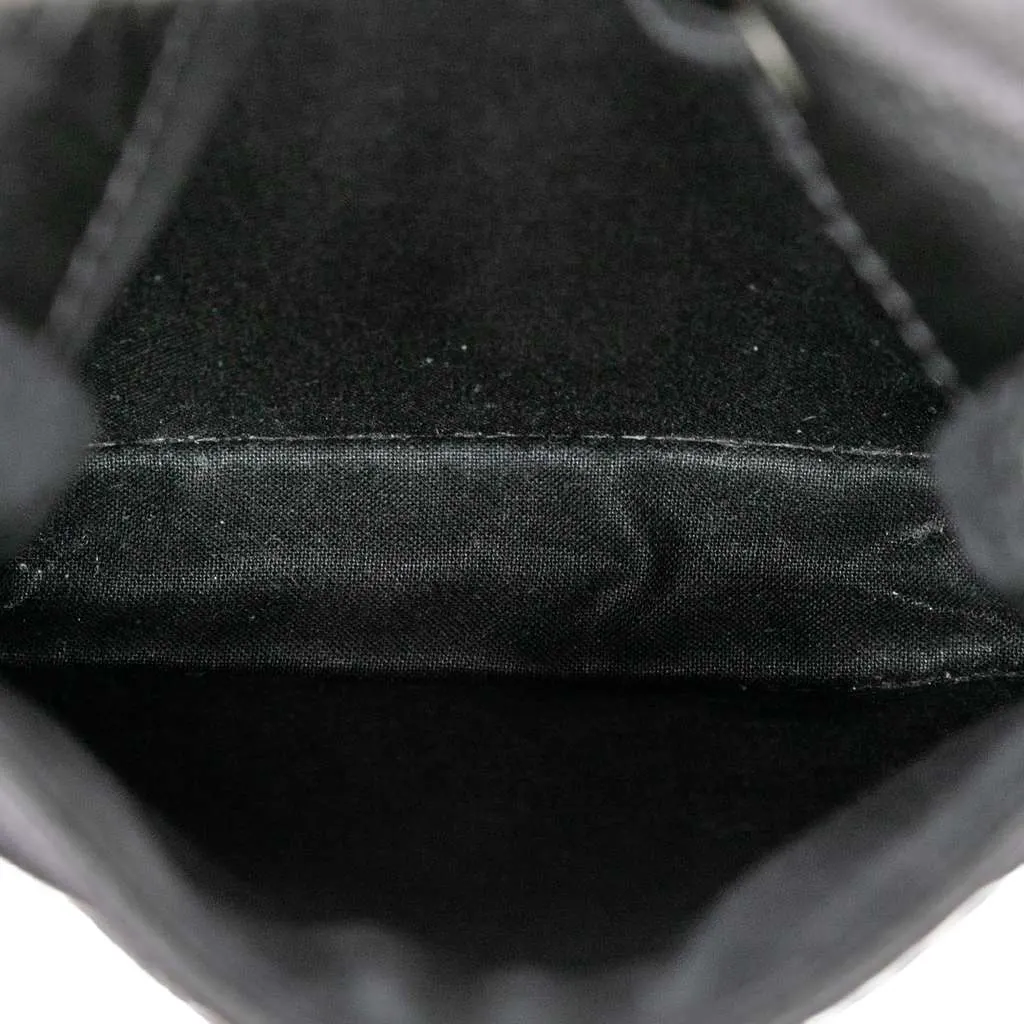 Balenciaga Small Lambskin Arena Explorer Pouch Black Leather Good - Model View