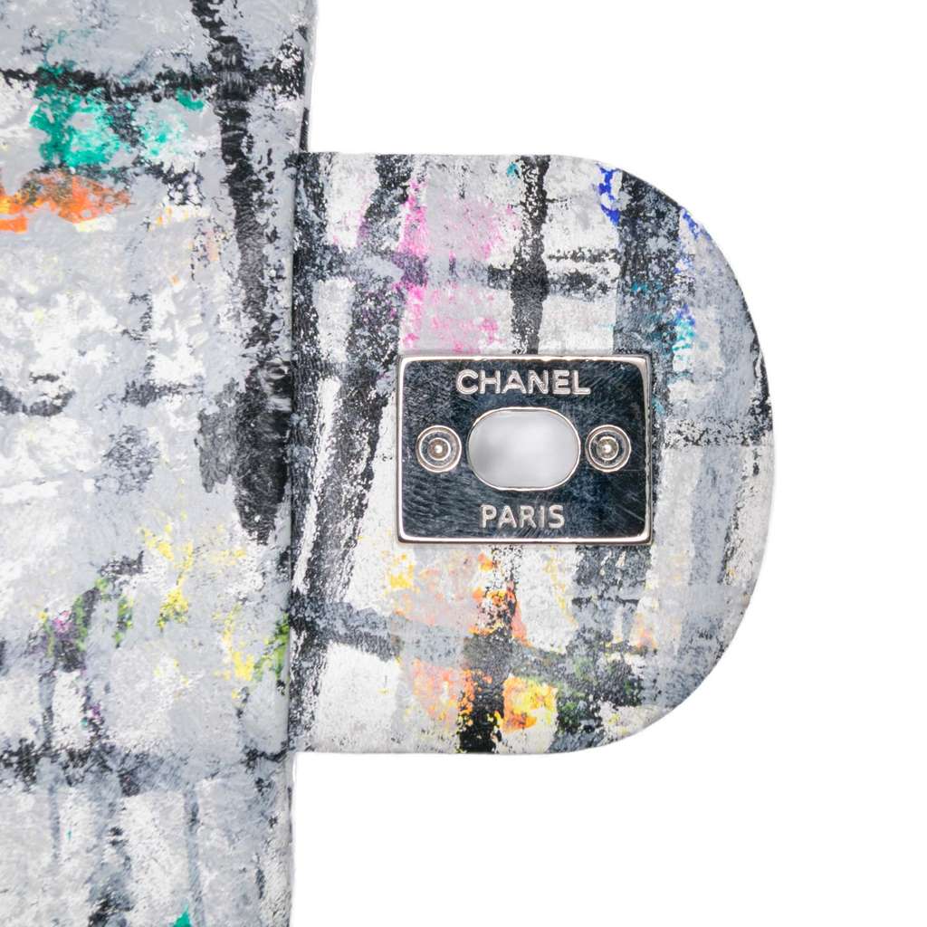 Chanel Medium Calfskin Hand Painted Graffiti Flap - Image 13