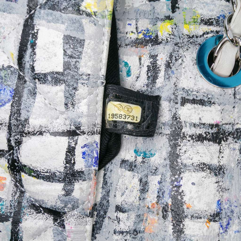 Chanel Medium Calfskin Hand Painted Graffiti Flap - Detail 1