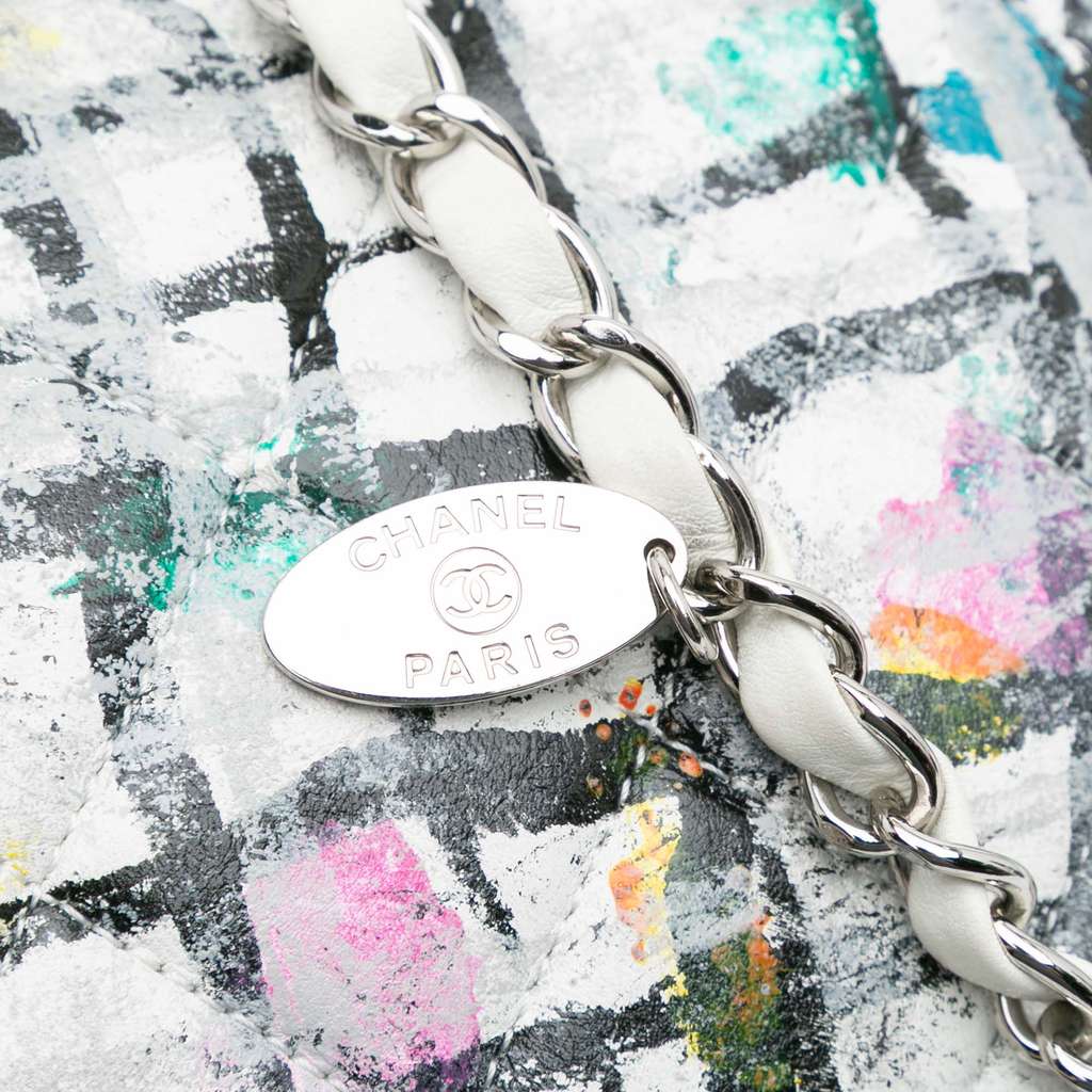 Chanel Medium Calfskin Hand Painted Graffiti Flap - Image 10