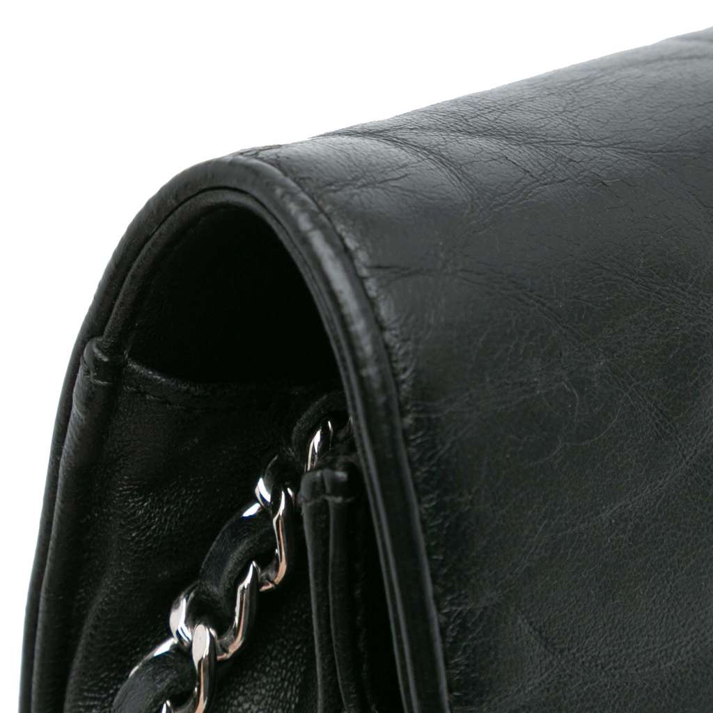 Chanel Camellia Embossed Lambskin Wallet On Chain - Image 11