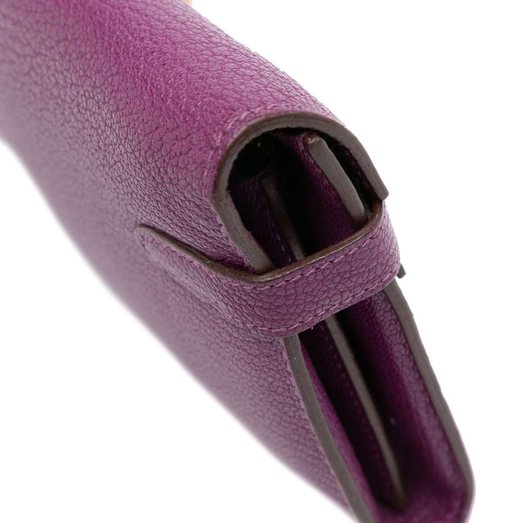 Hermès Chevre Mysore Leather Kelly Long Wallet - Image 11