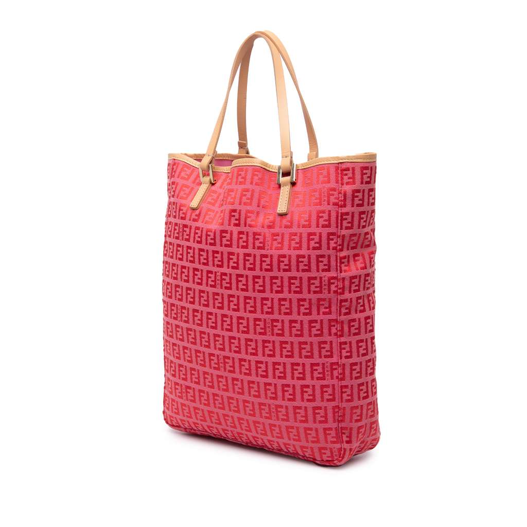 Fendi Zucchino Canvas Tote - Back view