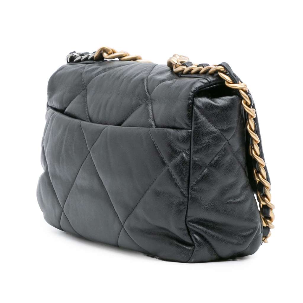 Chanel Medium Lambskin 19 Flap - Back view