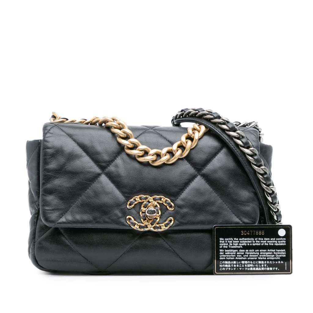 Chanel Medium Lambskin 19 Flap - Image 14