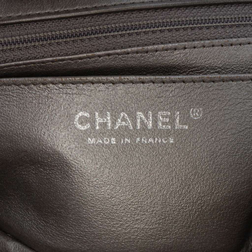 Chanel Mini Rectangular Classic Metallic Lambskin Single Flap - Side view