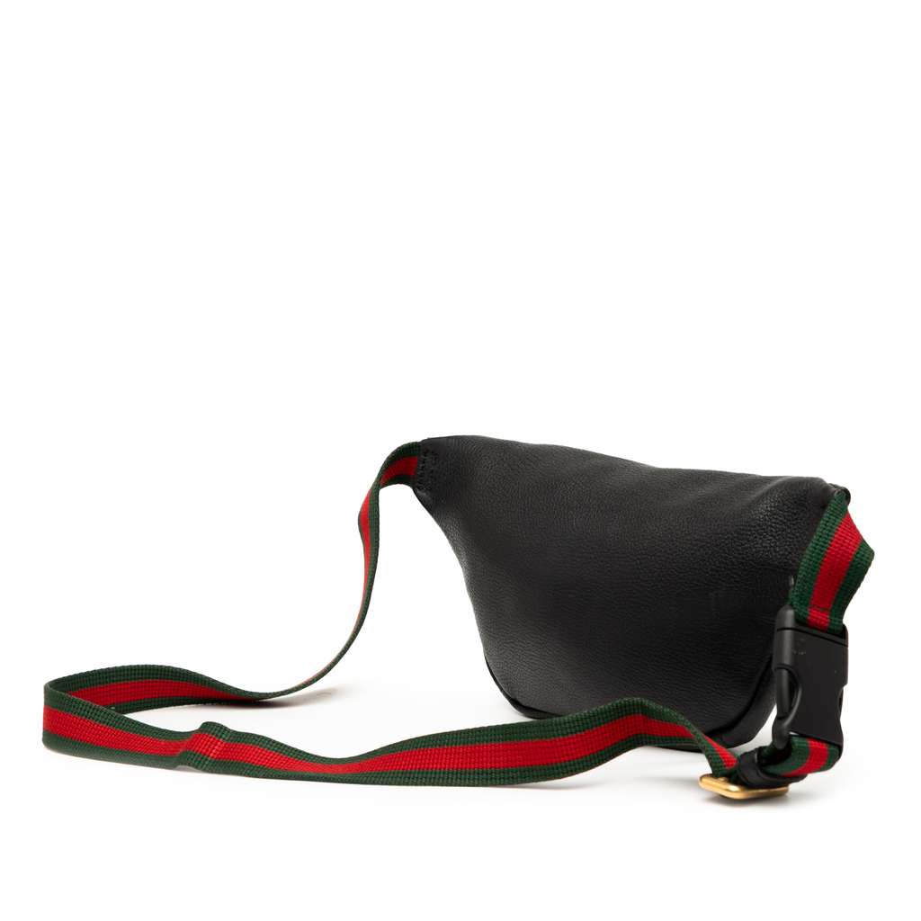 Gucci Small Grained Calfskin Logo Belt Bag - Back view