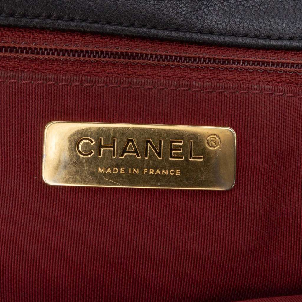 Chanel Large Lambskin 19 Flap - Side view