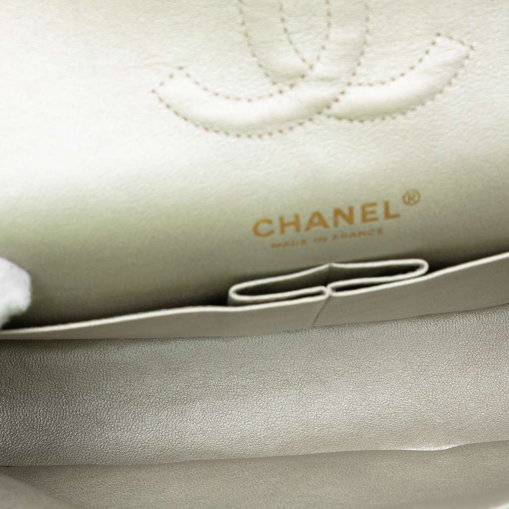 Chanel Medium Classic Iridescent Lambskin Double Flap - 4