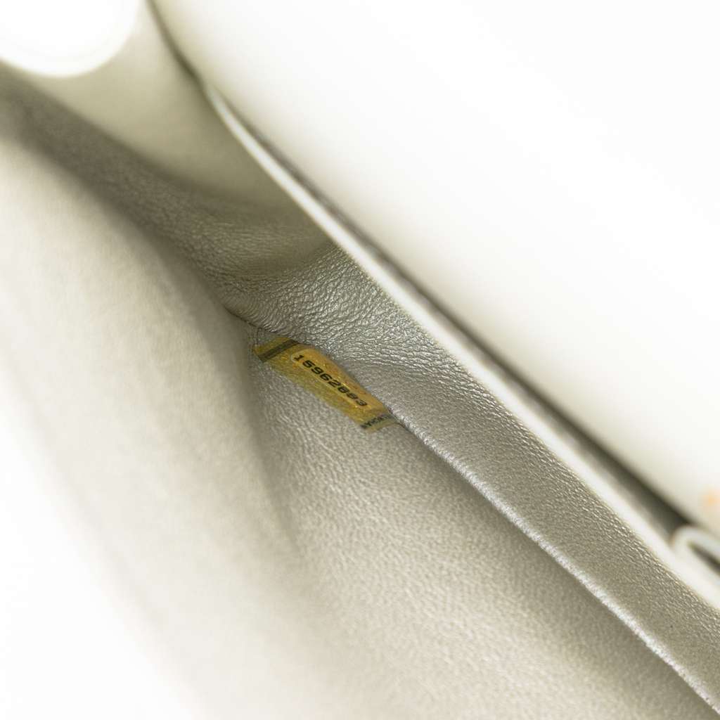 Chanel Medium Classic Iridescent Lambskin Double Flap - Side view