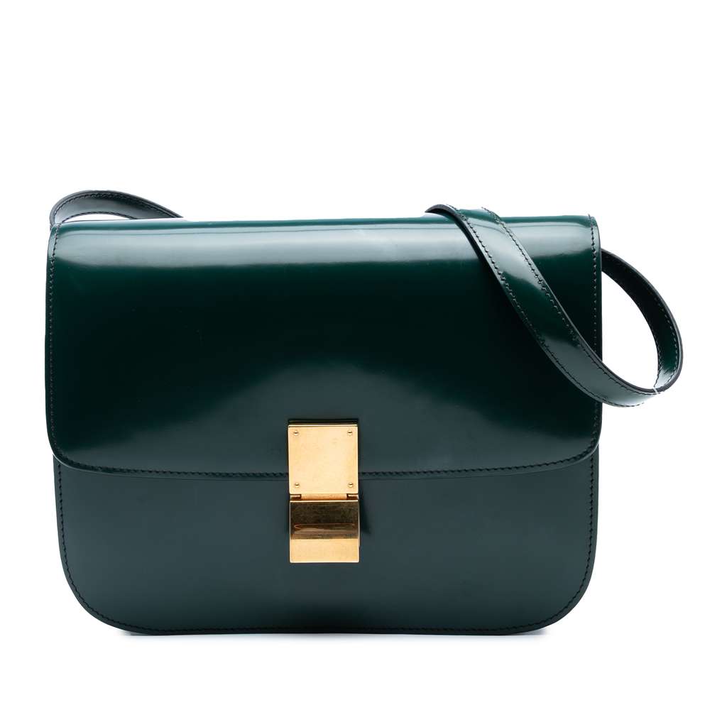 Celine Medium Patent Classic Box