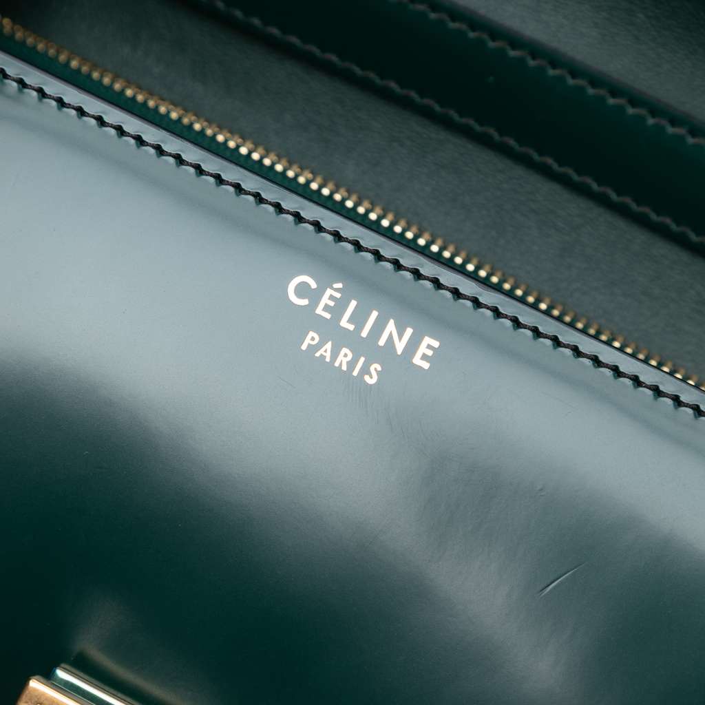 Celine Medium Patent Classic Box - Side view