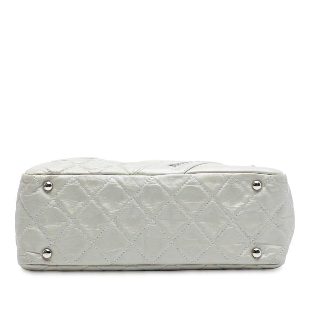 Chanel Quilted Aged Calfskin Cotton Club Bowler Bag - Image 6