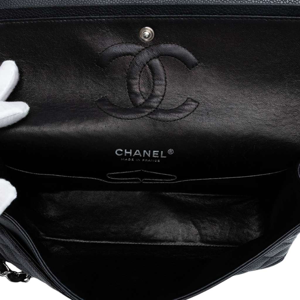 Chanel Medium Classic Caviar Double Flap - 4