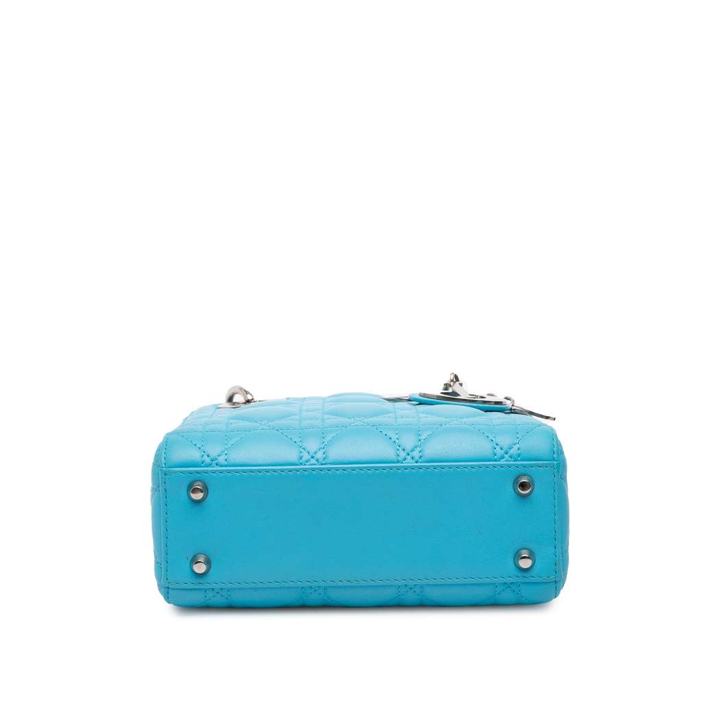 Dior Mini Lambskin Cannage Lady Dior - Image 6