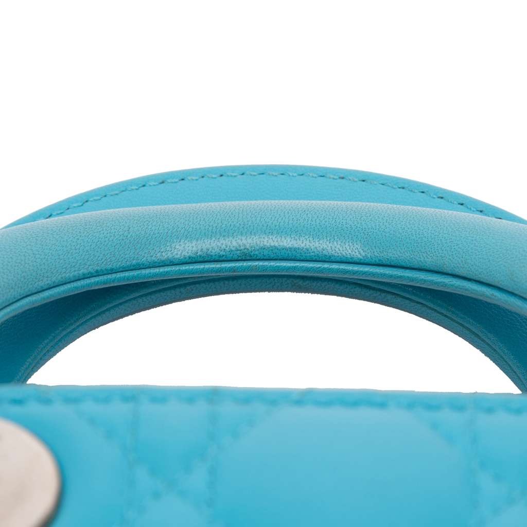 Dior Mini Lambskin Cannage Lady Dior - Image 12