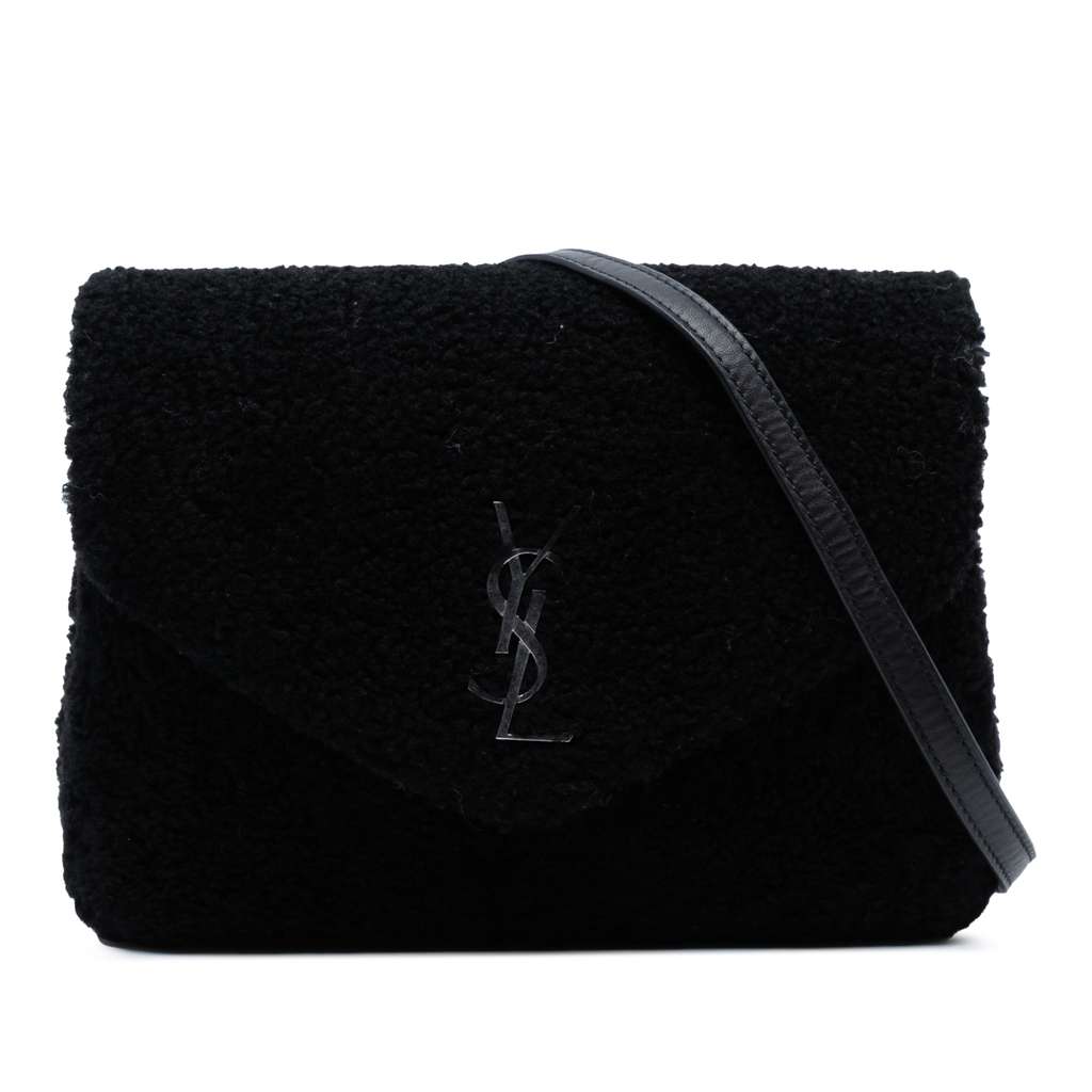 Saint Laurent Toy Shearling Loulou Crossbody