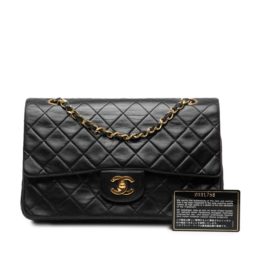 Chanel Medium Classic Lambskin Double Flap - Image 12