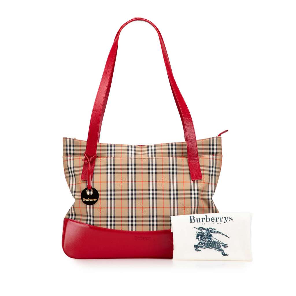 Burberry Haymarket Check Canvas Tote - Image 13